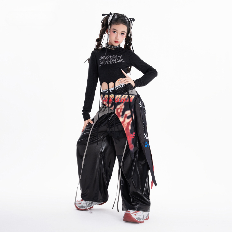 Street Fashion Kpop - Girls Hip Hop Dance Clothing Sets