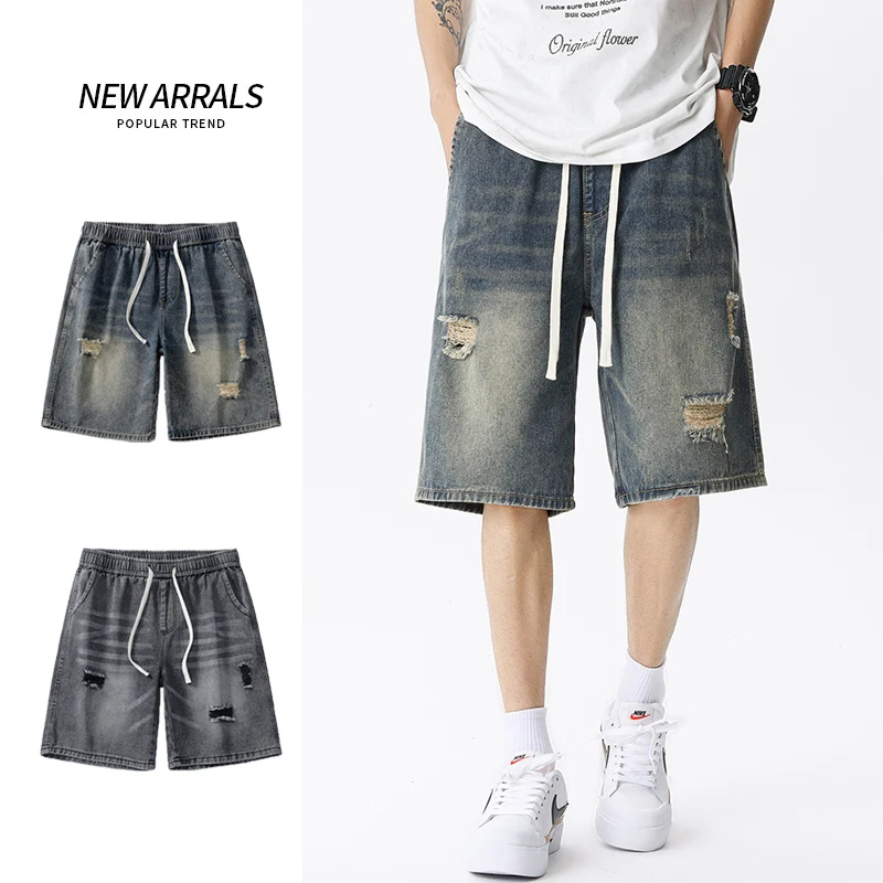 Street Fashion Jeans - Summer Thin Denim Shorts Men's Retro