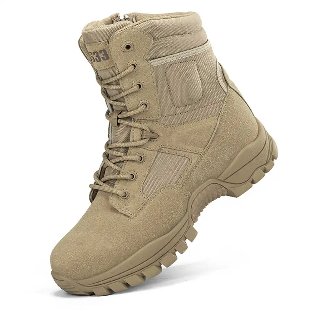 Street Fashion Uk - Nonslip Genuine Leather Hiking Boots Designer