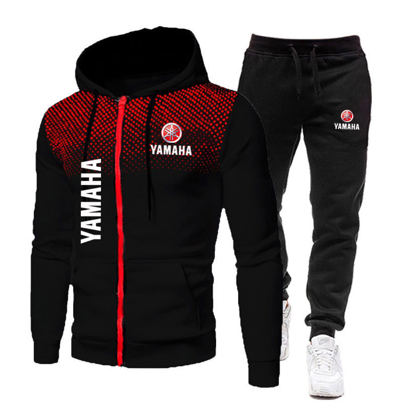 Street Fashion Hoodie - Yamaha Men's Sets Logo Print Spring