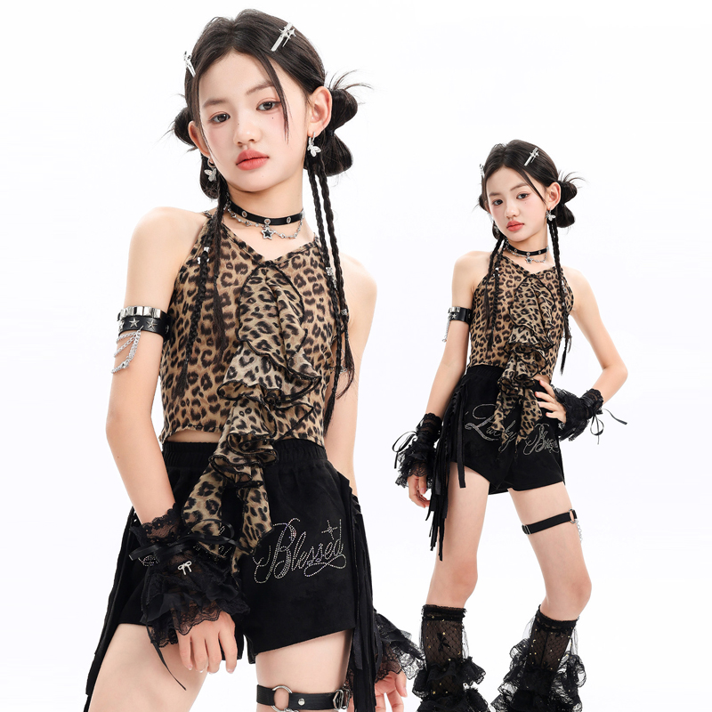 Street Fashion Kpop - Fashion Girls Jazz Dance Costumes Group