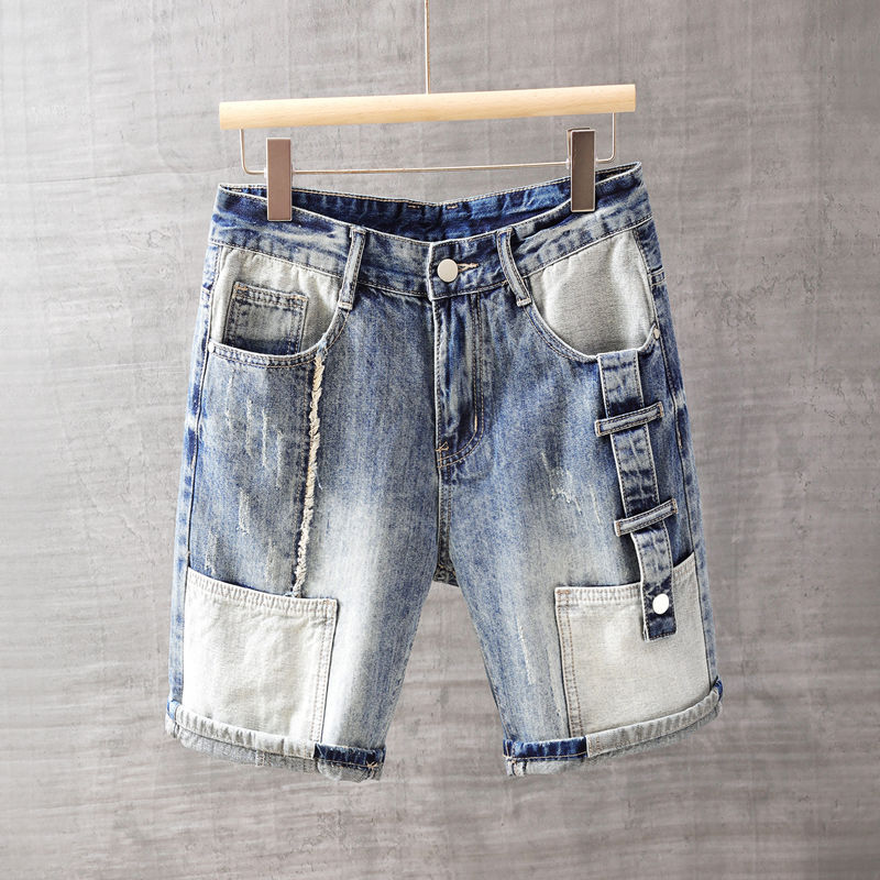 Street Fashion Jeans - Men's Short Jeans Pants with Pockets