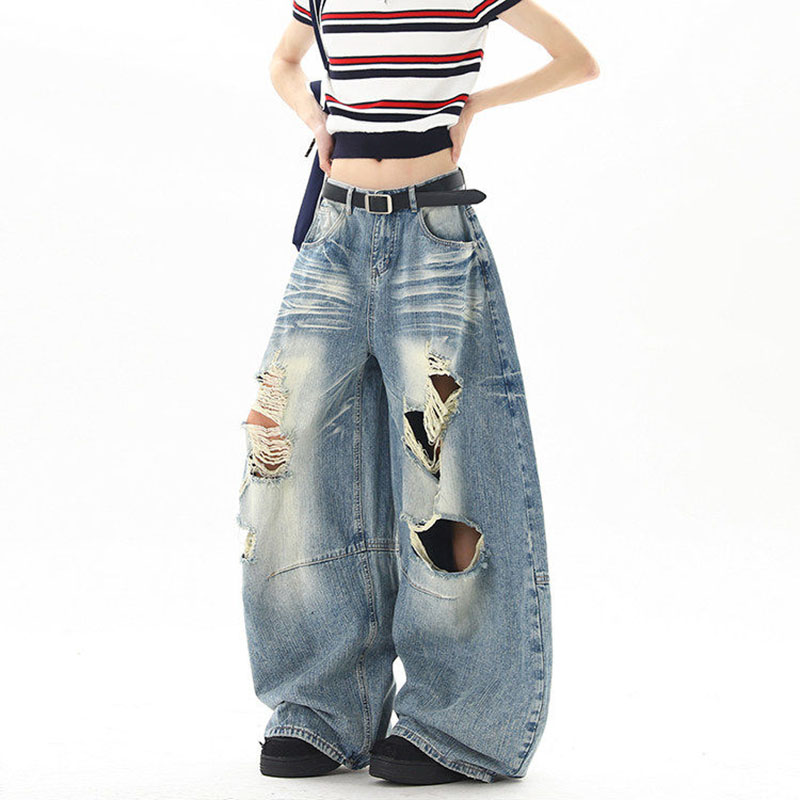 Street Fashion Jeans - American Street Style Summer Ripped Jeans