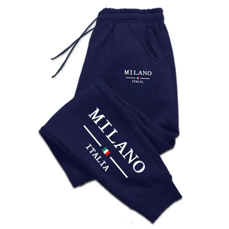 Street Fashion Of Milan - Milan Printed Mens Sweatpants Daily Casual