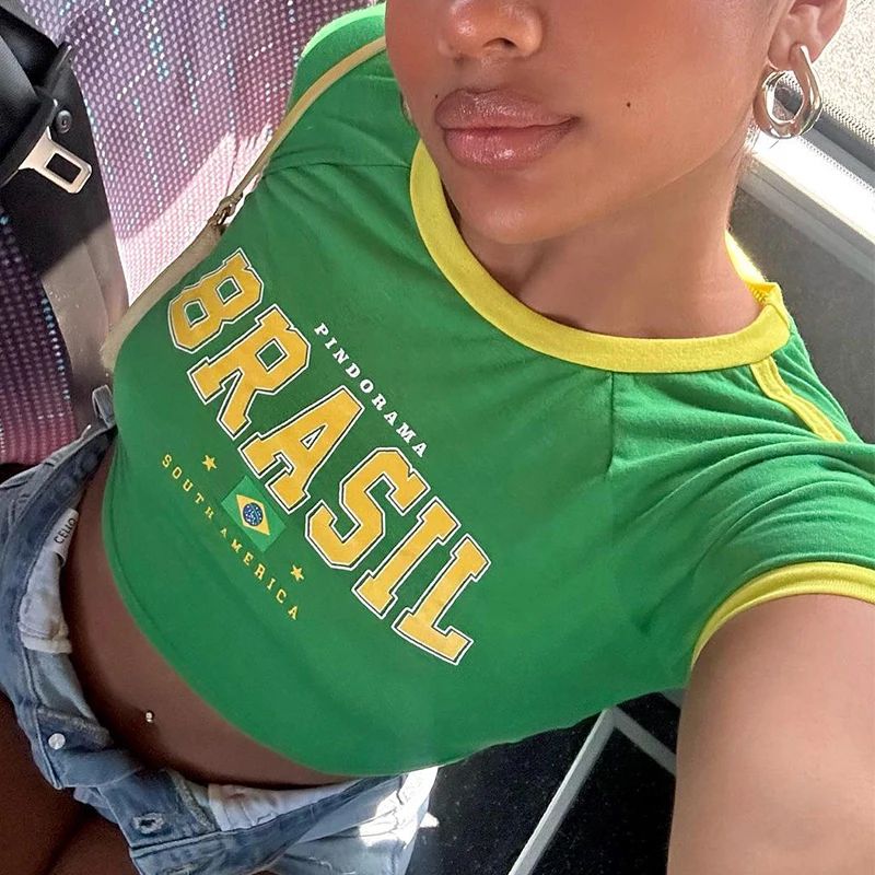 Street Fashion Brazil - Retro Street Aesthetic Green Baby Tshirt