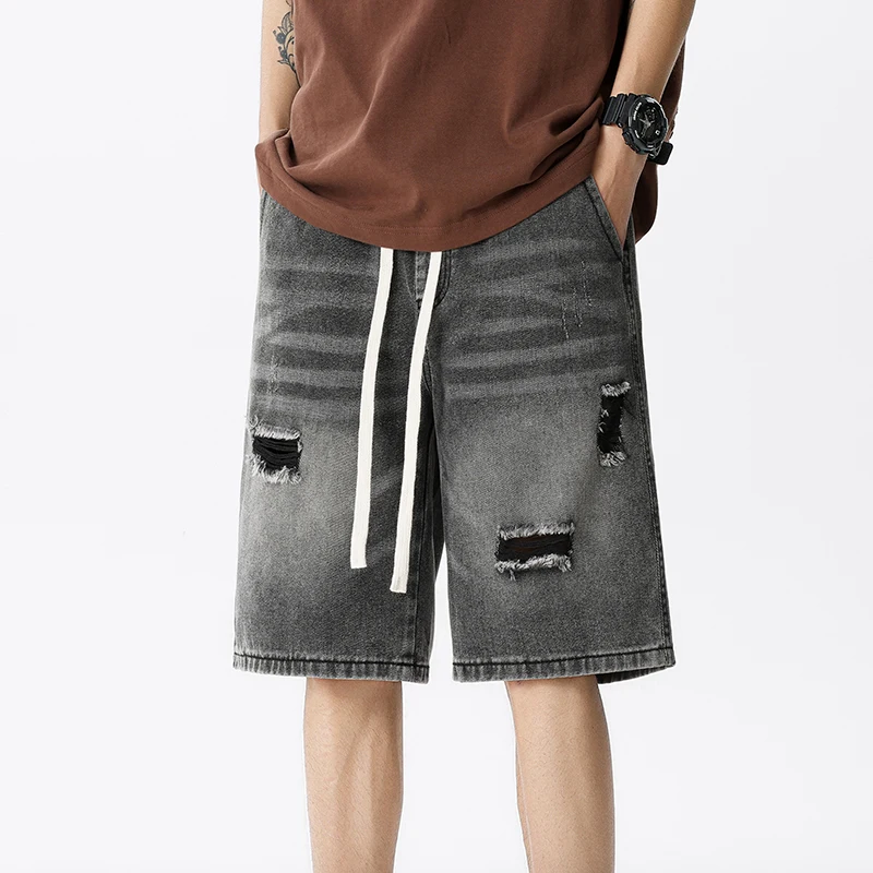 Summer Thin Denim Shorts Men's - Street Fashion Jeans review and price