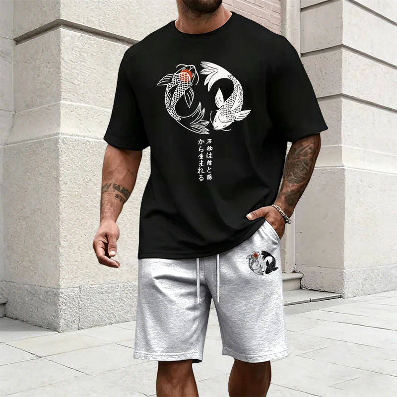 Japanese Yinyang Pattern Men's - Street Fashion Tshirt review and price