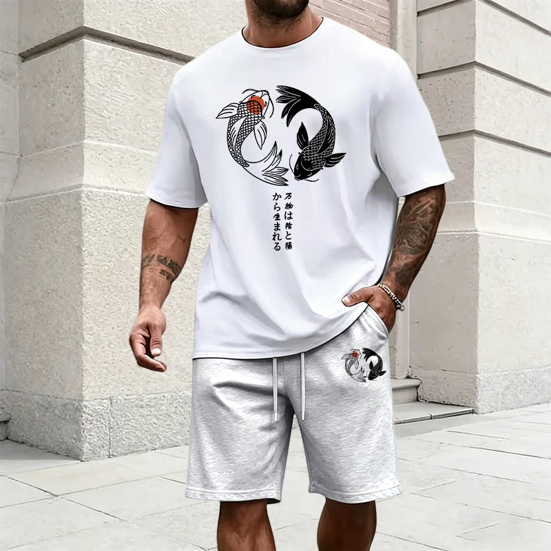 Japanese Yinyang Pattern Men's - Street Fashion Tshirt review and price