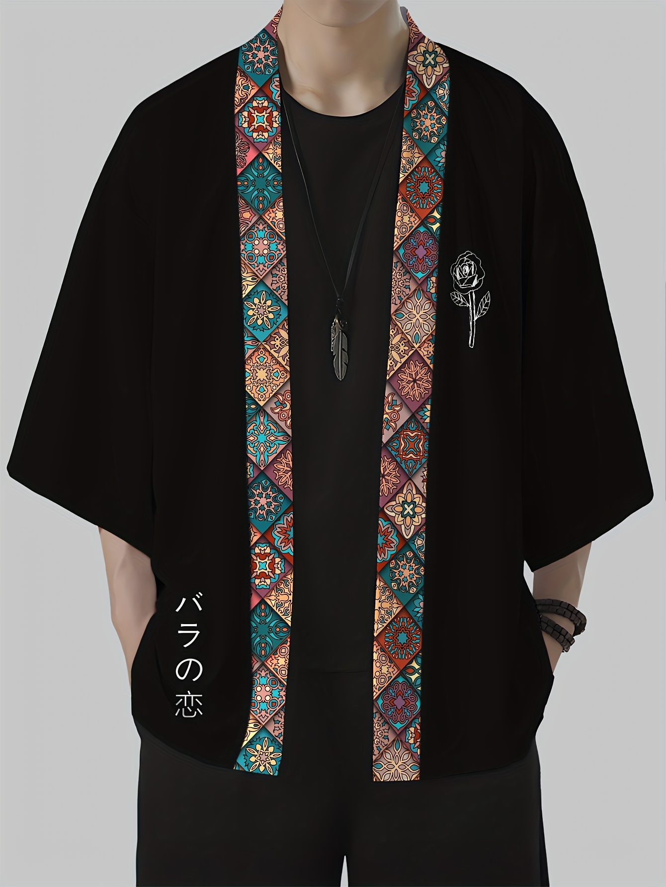 2026 Summer Men's Kimono 3D Pr - Street Fashion Designers review and price