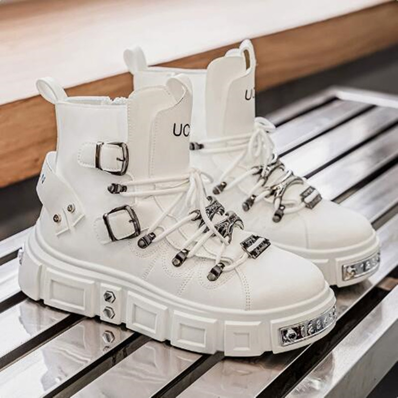 Luxury Rivet Black High top Sn - Street Fashion Luxury review and price