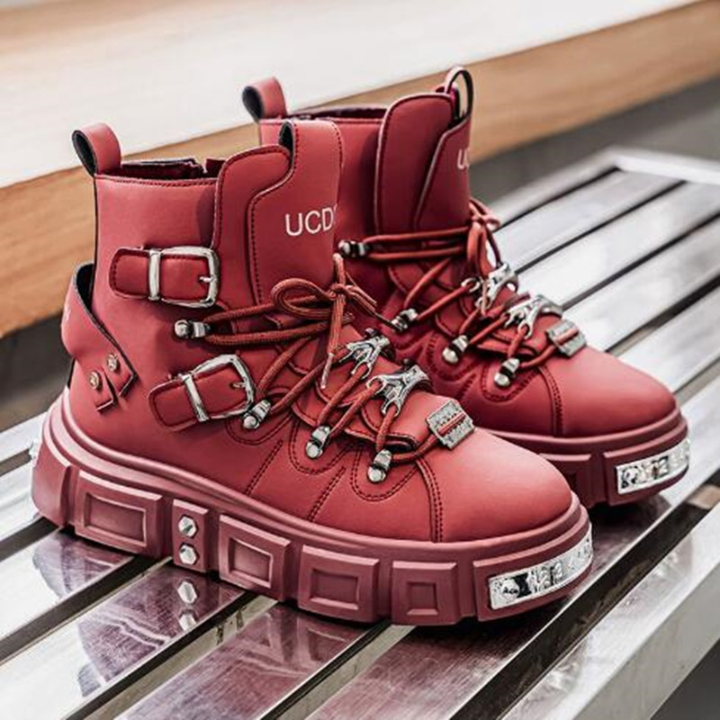 Luxury Rivet Black High top Sn - Street Fashion Luxury review and price