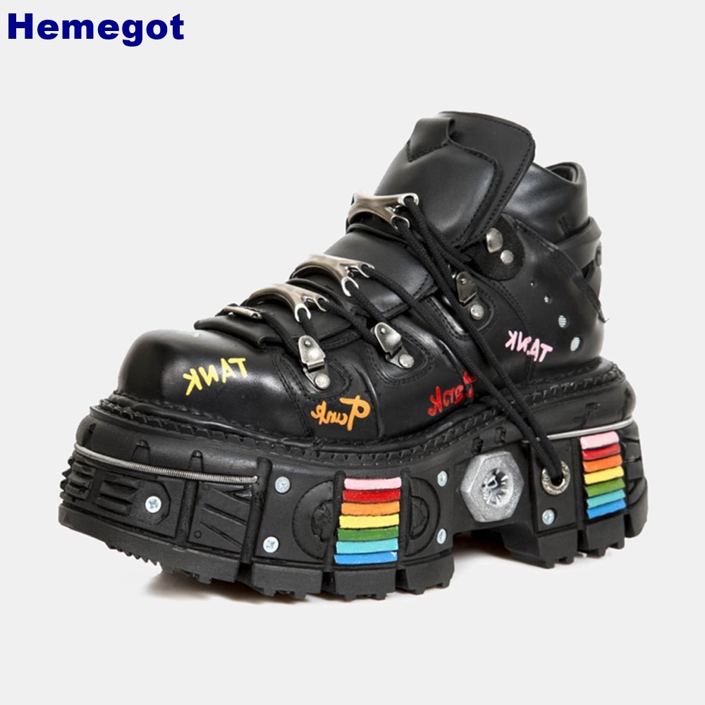 Platform Round Metal Rivet Sho - Street Fashion Punk review and price