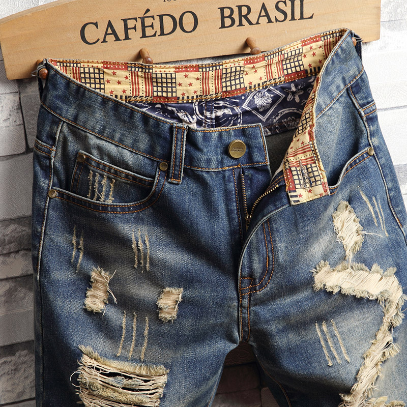 Ripped Hip-hop Denim Shorts Me - Street Fashion Jeans review and price
