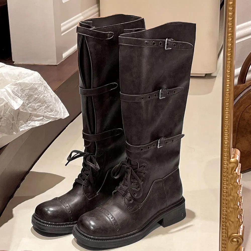 Women's Knee High Boots Vintag - Street Fashion Designers review and price