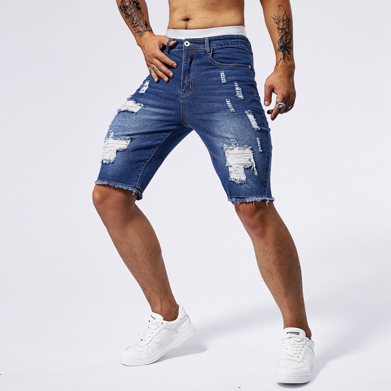 2025 Summer New Men's Ripped D - Street Fashion Jeans review and price