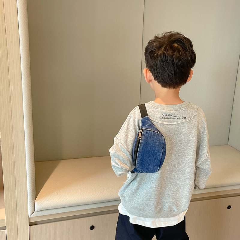 Fashion Denim Children's Waist - Street Fashion Boy review and price