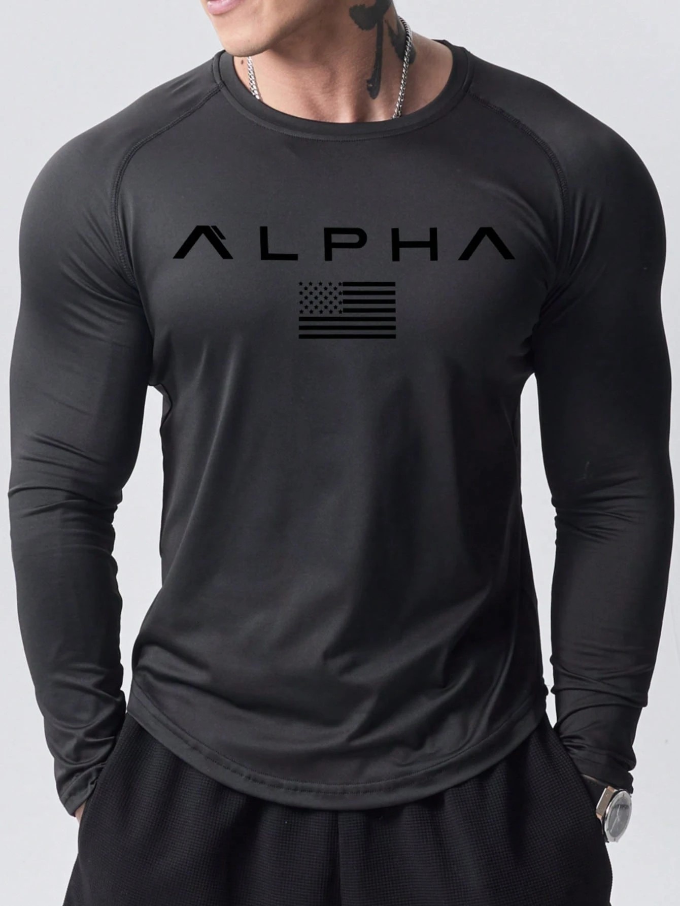 New men's long-sleeved T-shirt - Street Fashion Tshirt review and price