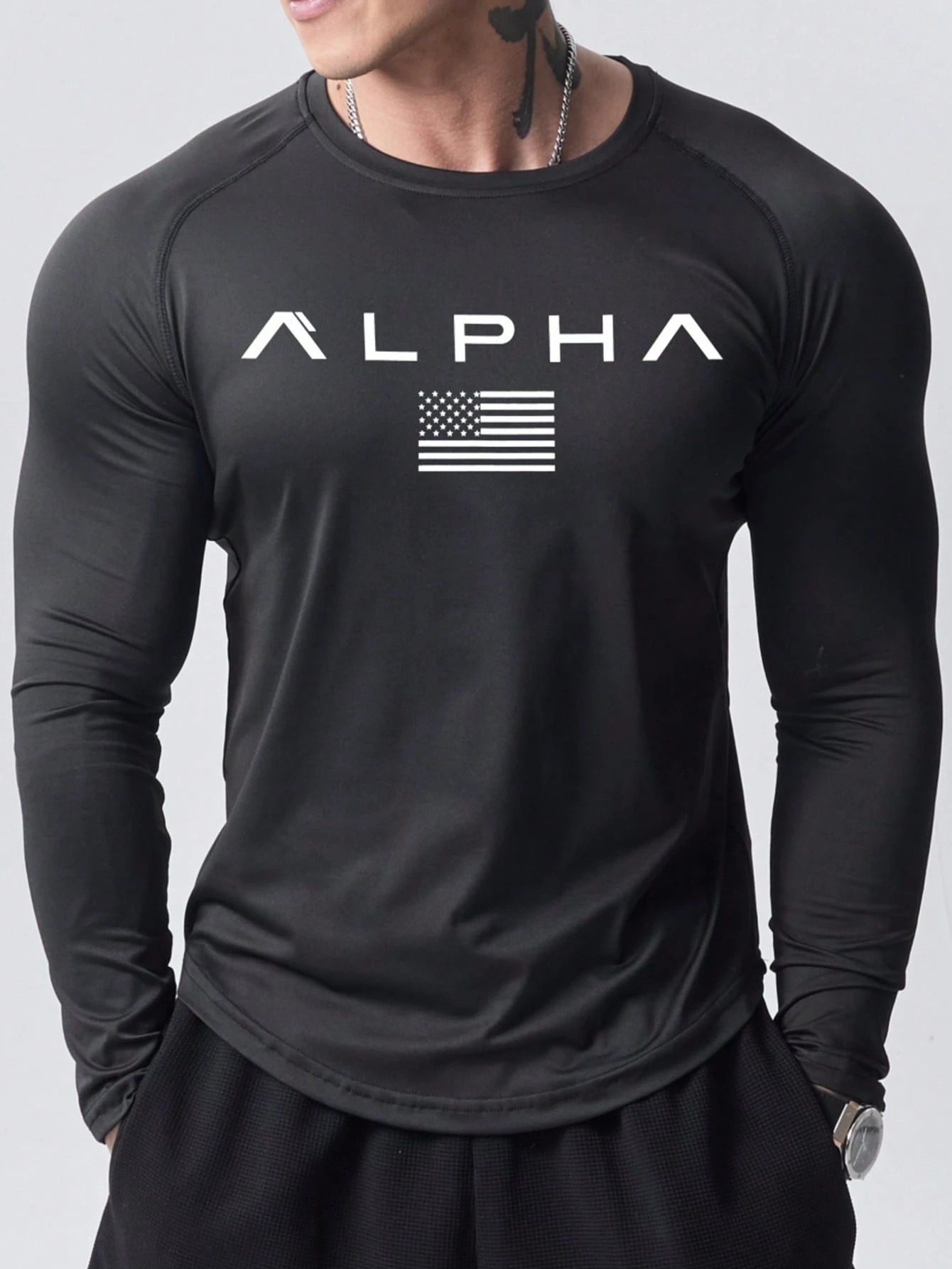 New men's long-sleeved T-shirt - Street Fashion Tshirt review and price