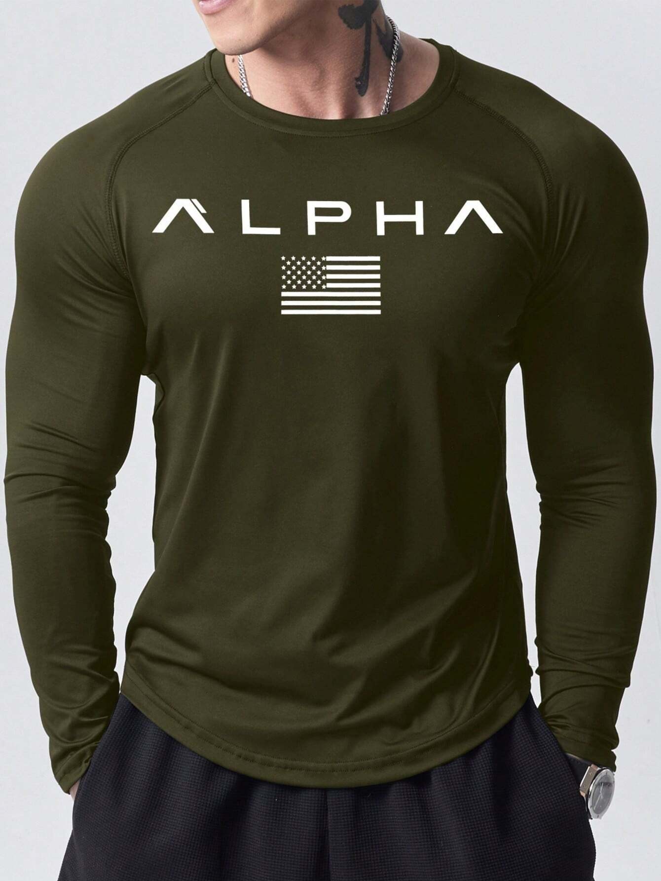 New men's long-sleeved T-shirt - Street Fashion Tshirt review and price