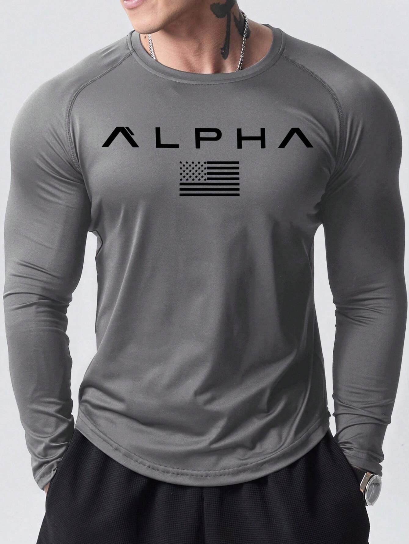 New men's long-sleeved T-shirt - Street Fashion Tshirt review and price