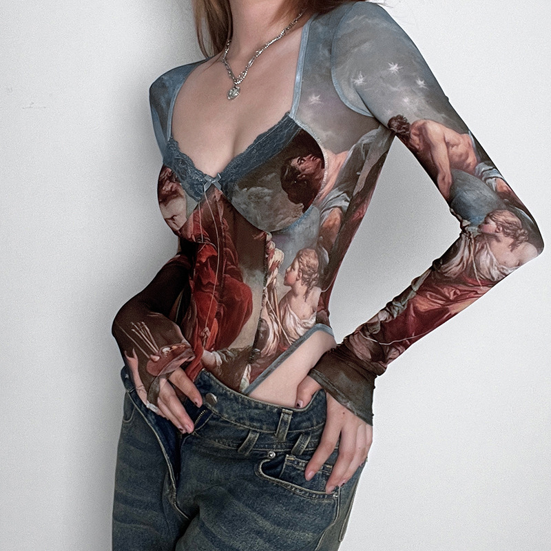 Fashion Sexy Mesh Lace Bodysui - Street Fashion Greece review and price