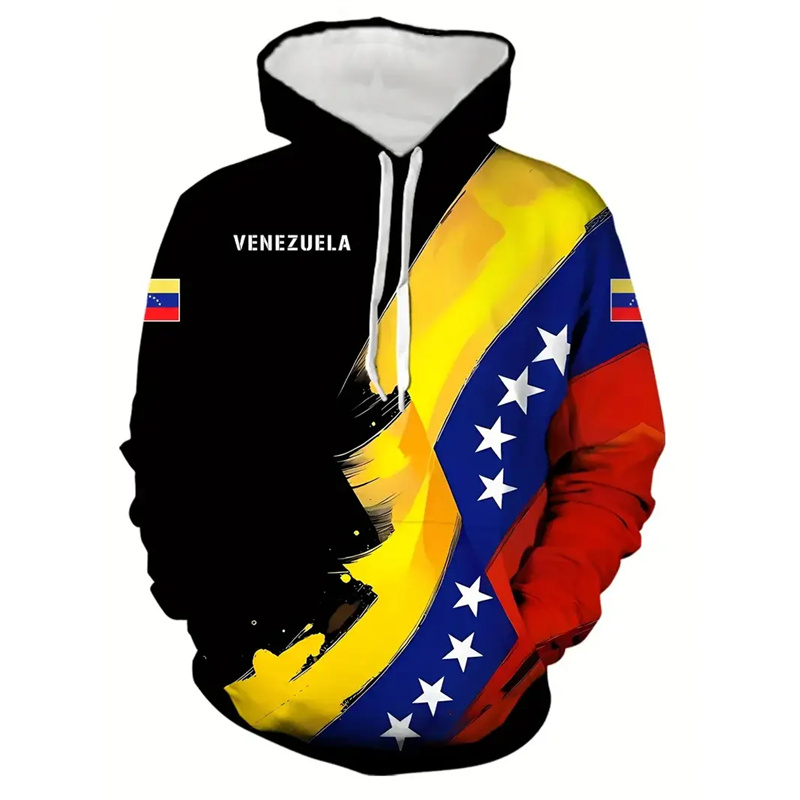 Colombian Venezuela Flag Hoodi - Street Fashion Brazil review and price
