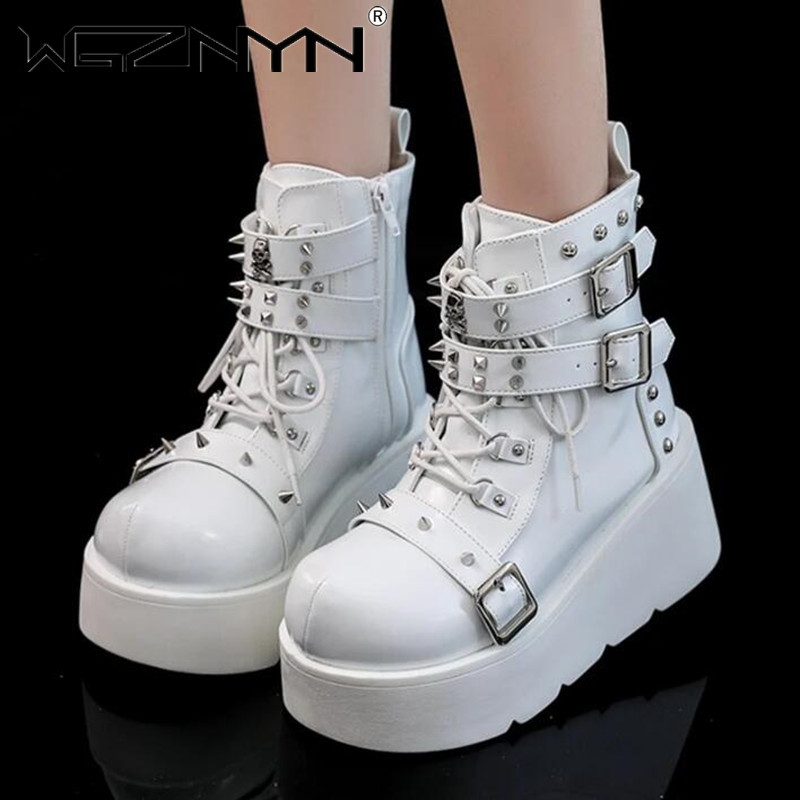 NEW Ladies Wedges High Heels B - Street Fashion Punk review and price