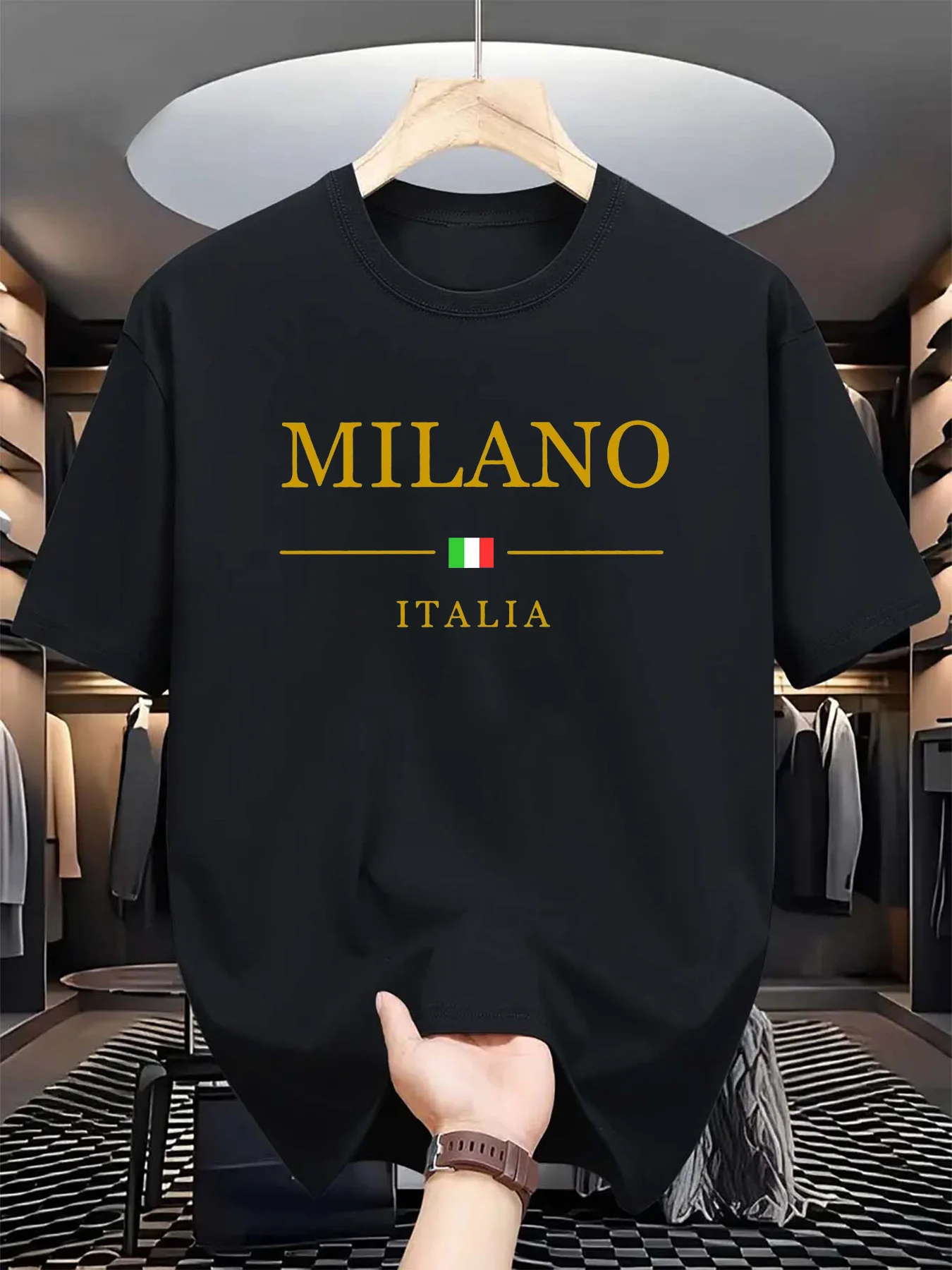 Men's summer 3d printed T-shir - Street Fashion Of Milan review and price