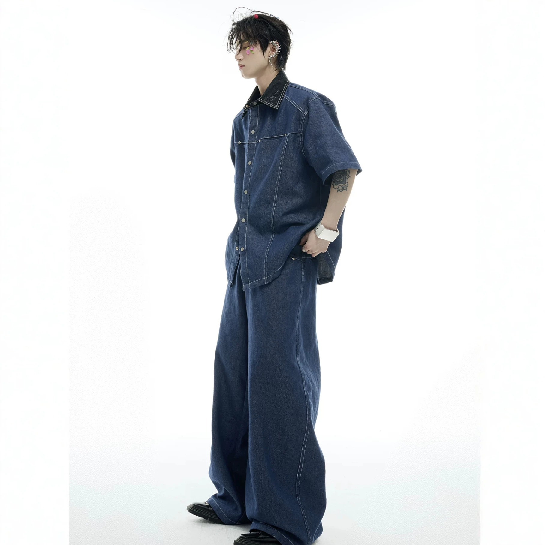 Summer Men's Denim Matching Se - Street Fashion Jeans review and price