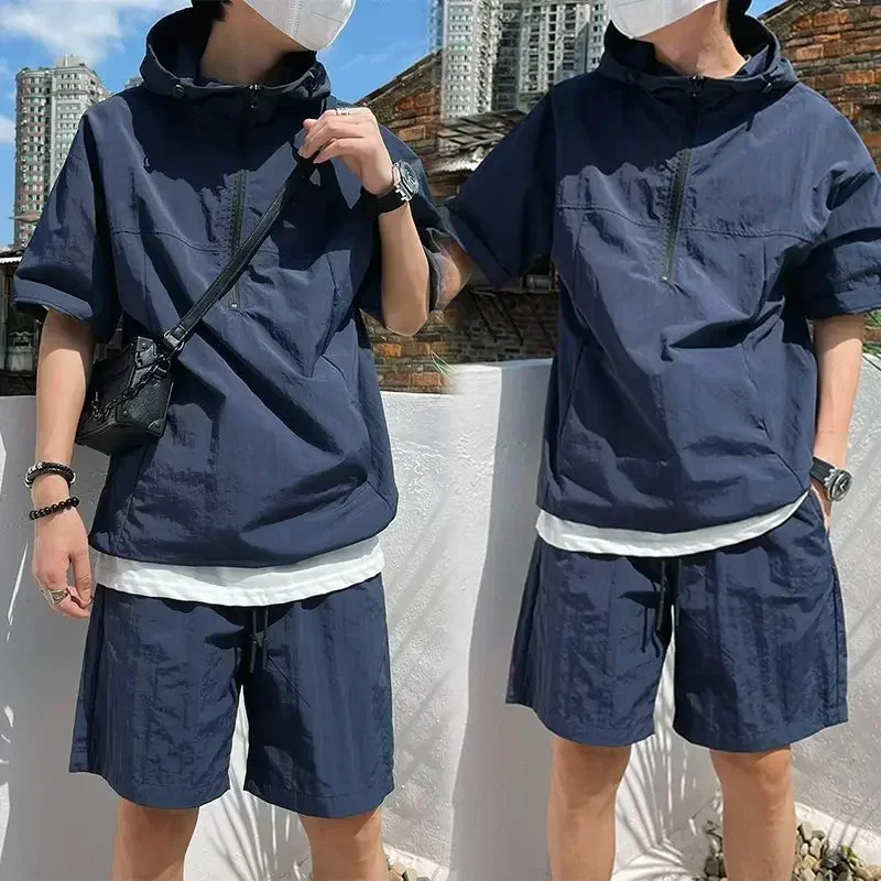 Summer Cargo Style Set Men's C - Street Fashion Hoodie review and price