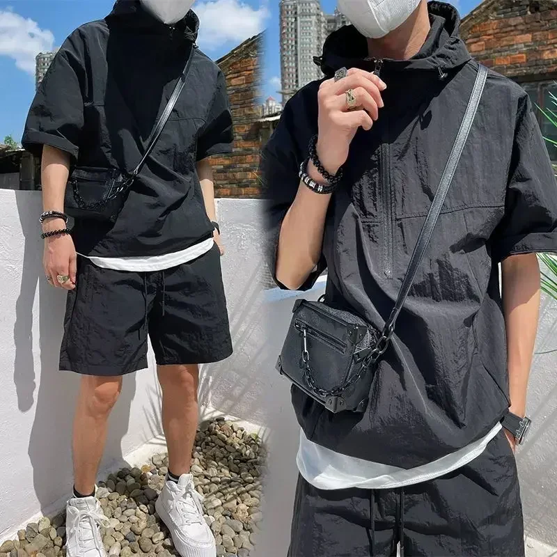 Summer Cargo Style Set Men's C - Street Fashion Hoodie review and price
