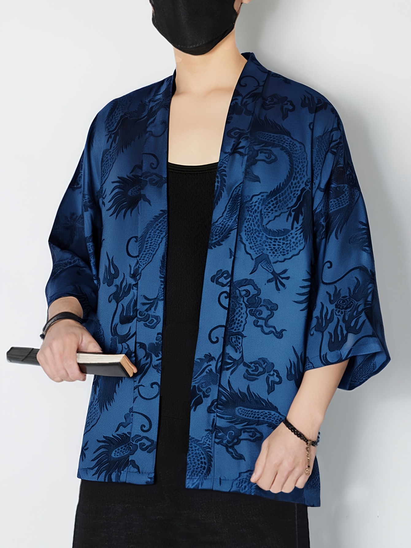 2026 Summer Men's Kimono 3D Pr - Street Fashion Designers review and price