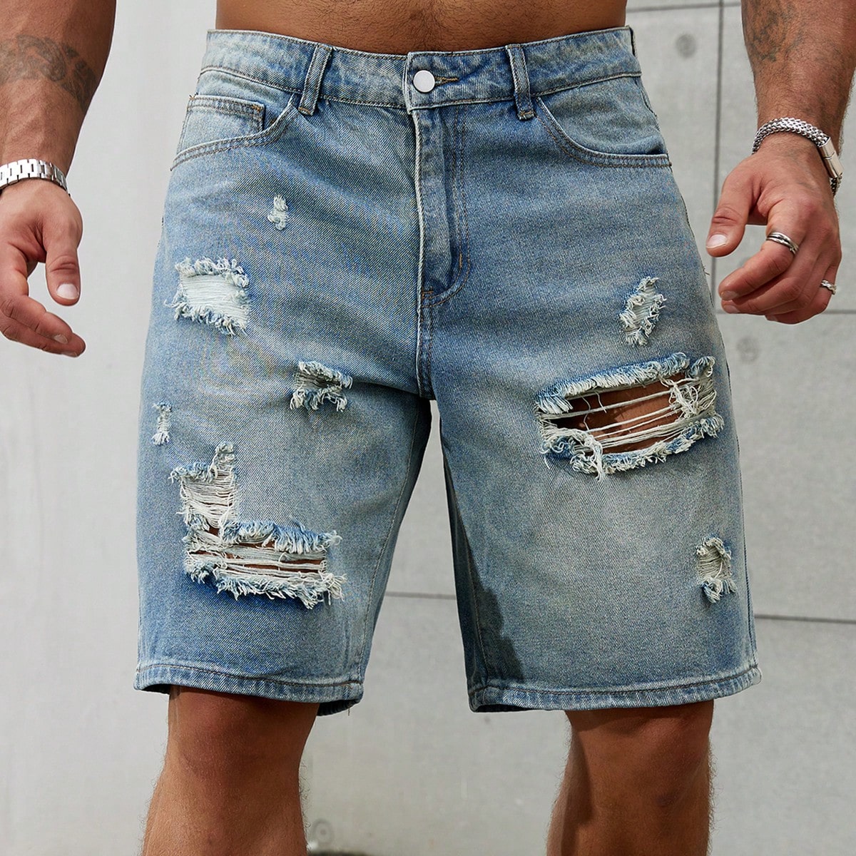 New Fashion Mens Ripped Short  - Street Fashion Jeans review and price