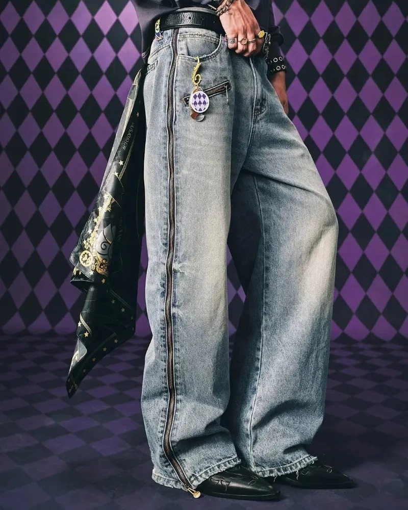 Y2K Streetwear Men Hip Hop Har - Street Fashion Jeans review and price