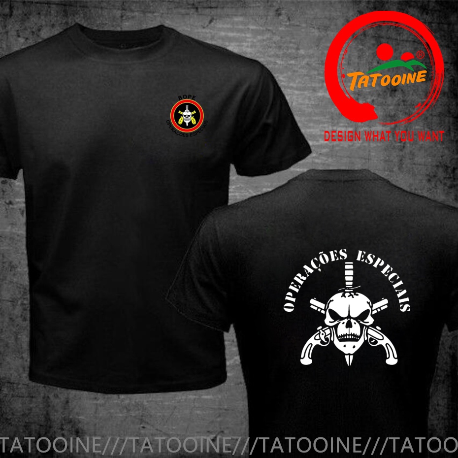 Funny Design BOPE Elite Death  - Street Fashion Brazil review and price