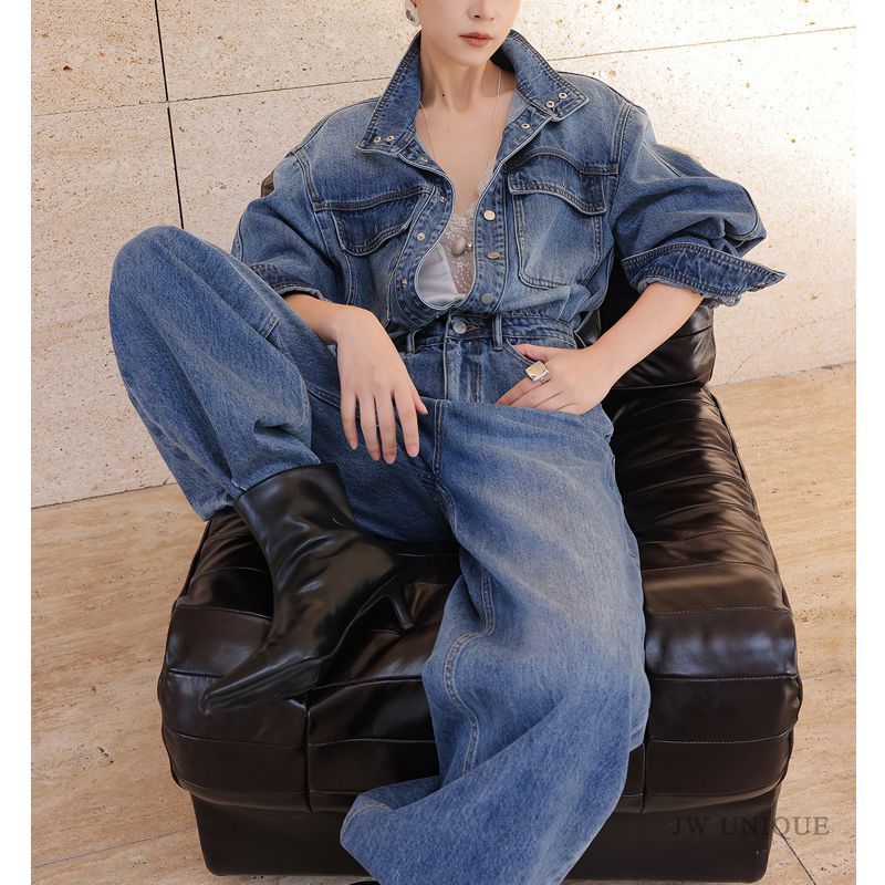 Retro Fashion Versatile Denim  - Street Fashion Jeans review and price