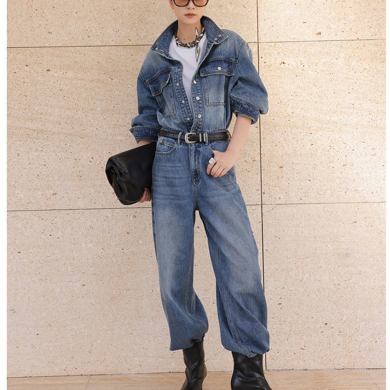 Retro Fashion Versatile Denim  - Street Fashion Jeans review and price