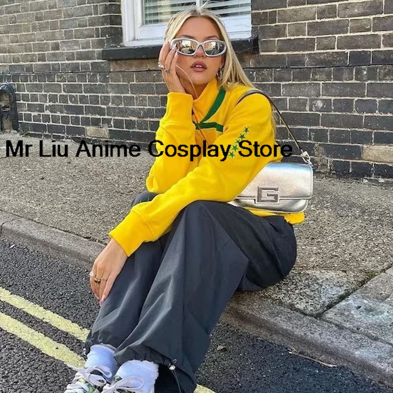 Y2k Brasil Flag Jacket Retro F - Street Fashion Brazil review and price