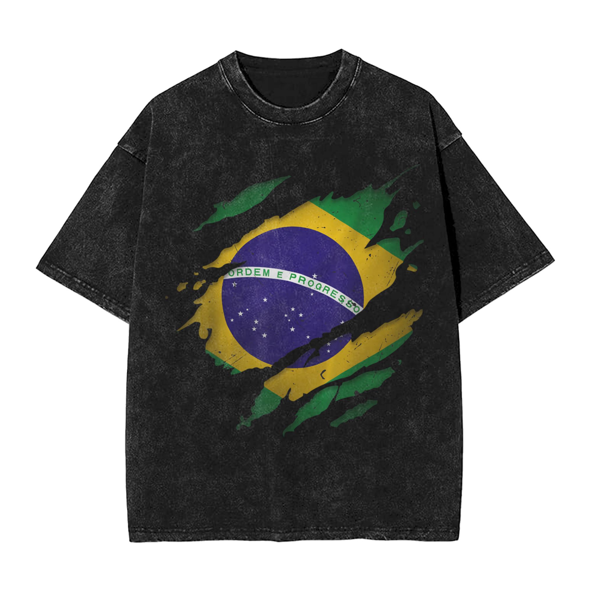 Brazil Brazilian Flag Washed T - Street Fashion Brazil review and price