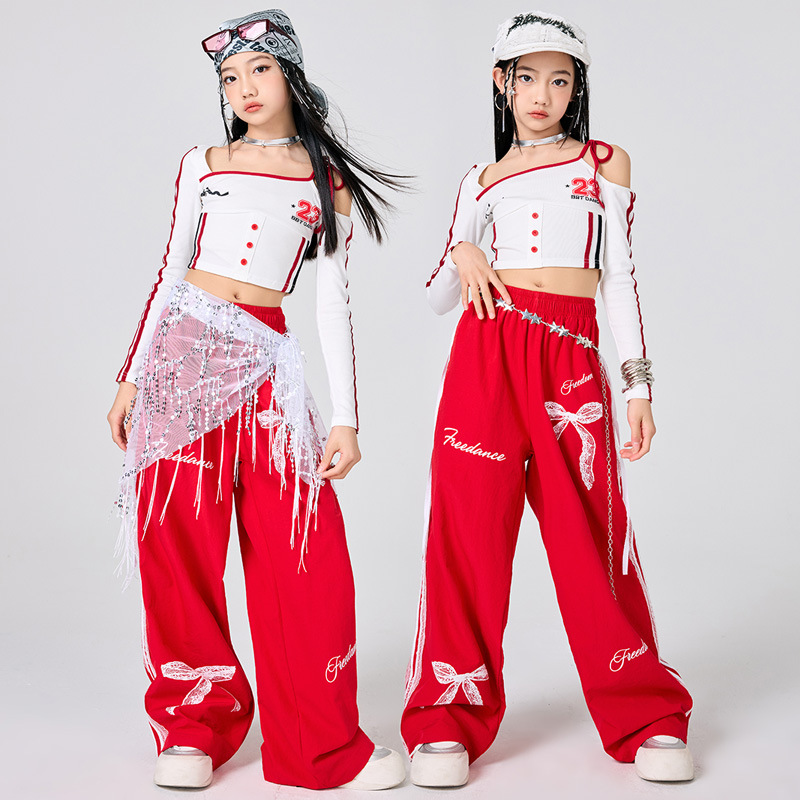 Girls Hip Hop Clothes White To - Street Fashion Kpop review and price