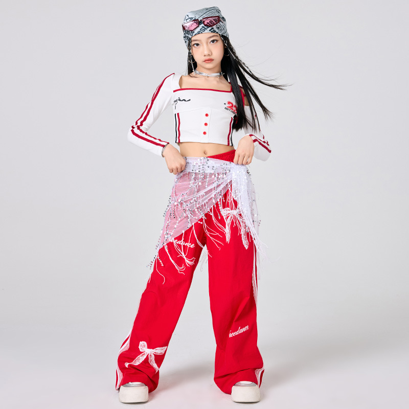 Girls Hip Hop Clothes White To - Street Fashion Kpop review and price