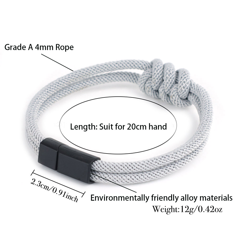 Stylish Men Rope Bracelet High - Street Fashion Of Milan review and price