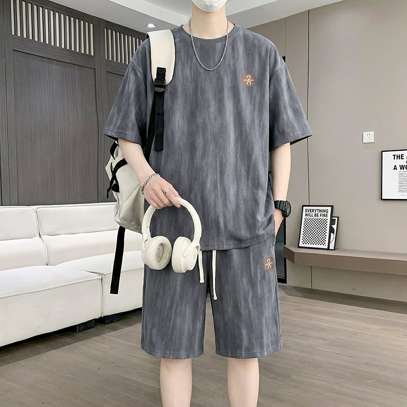 【T-Shirt + 5-Point Shorts】Men' - Street Fashion Tshirt review and price