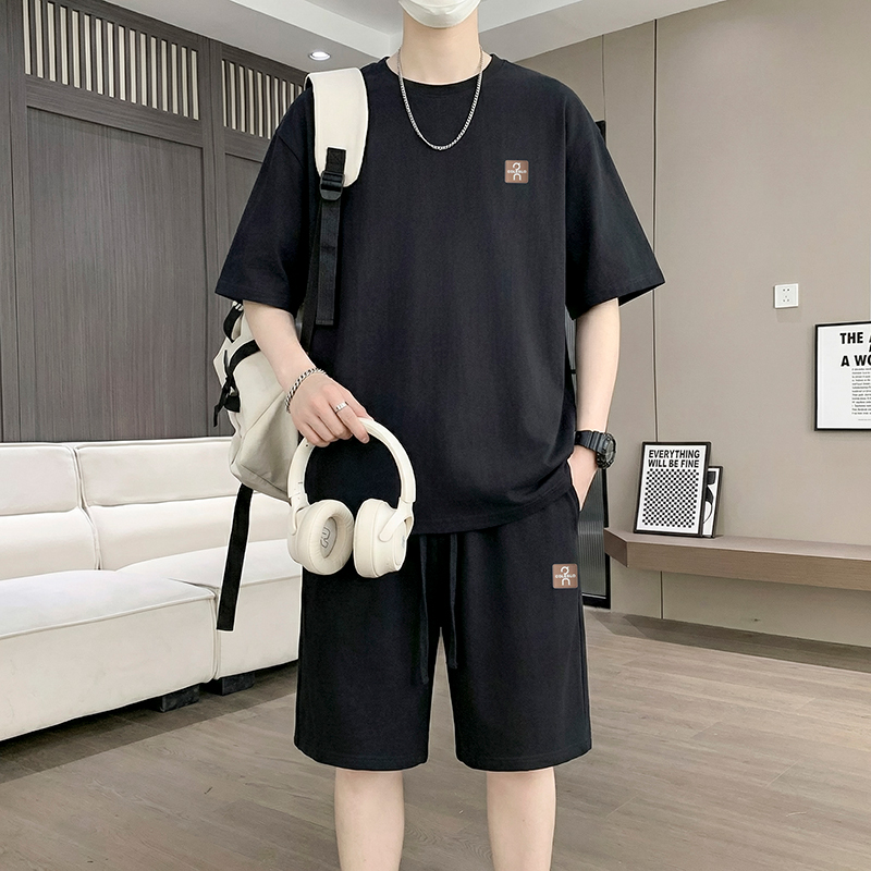 【T-Shirt + 5-Point Shorts】Men' - Street Fashion Tshirt review and price