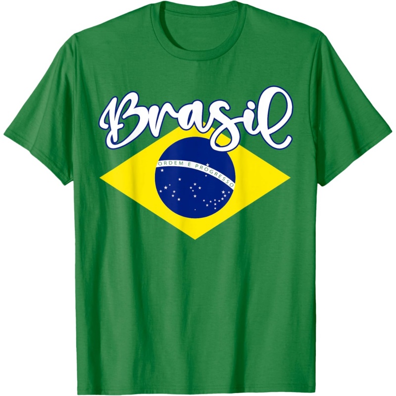 3D Printed Brazil Music T-Shir - Street Fashion Brazil review and price