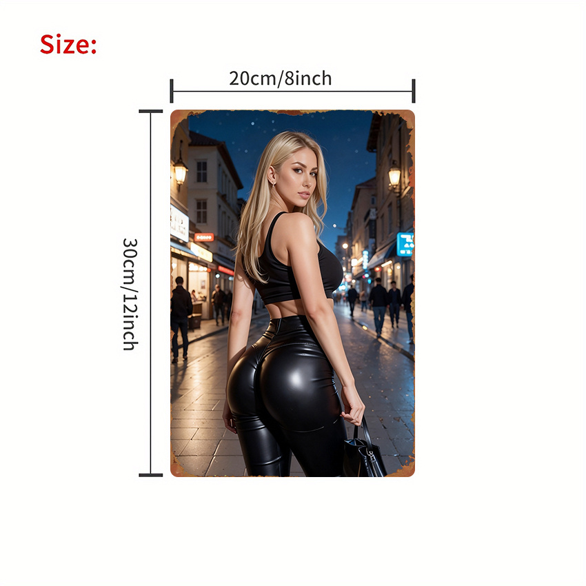1pc Sign Featuring a Fashionab - Street Fashion Blog review and price
