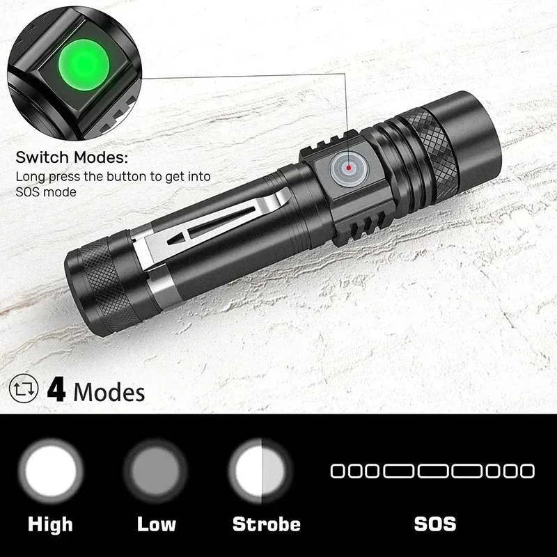 T6 LED Rechargeable Flashlight - Street Fashion Blog review and price