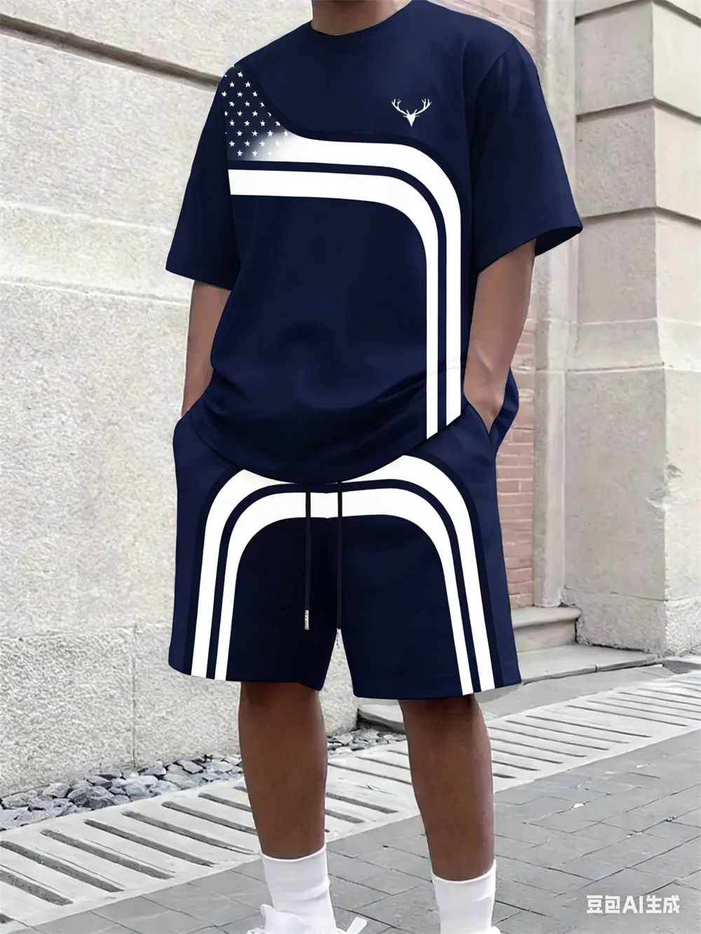 Fashion Summer Men's Stripe Pr - Street Fashion Tshirt review and price