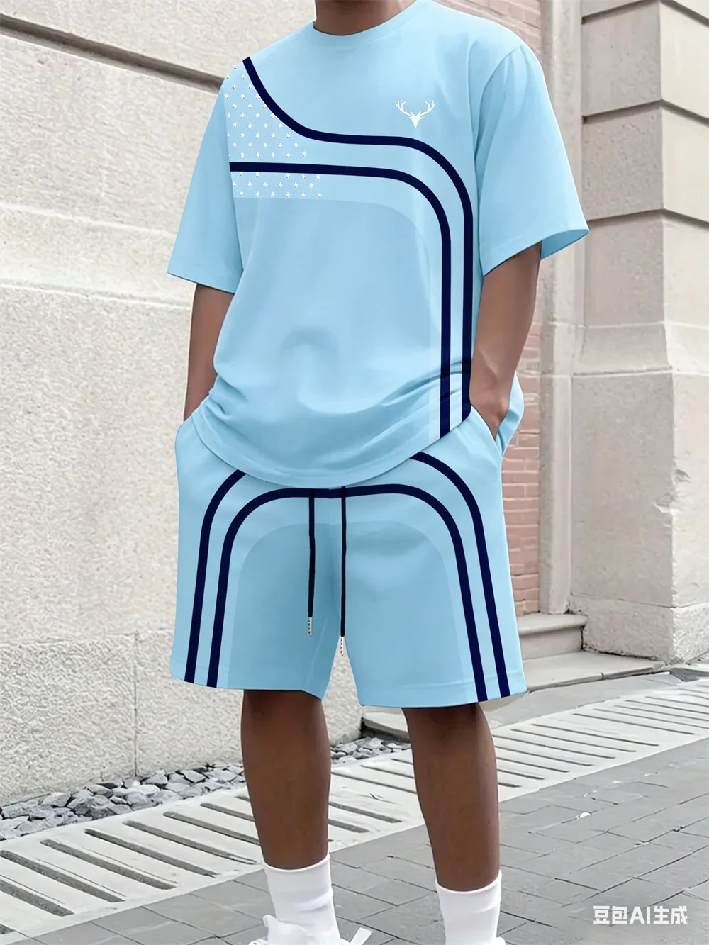 Fashion Summer Men's Stripe Pr - Street Fashion Tshirt review and price