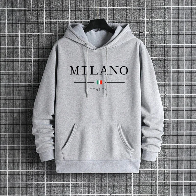 Italy Milan Fashion Men's Hood - Street Fashion Of Milan review and price